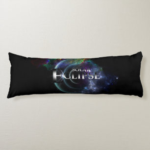 Solar Eclipse Fractal Art Spacescape Body Cushion