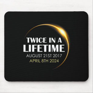 Solar Eclipse Fun Twice In Lifetime 2024 Solar Ecl Mouse Mat