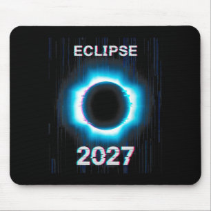 Solar Eclipse Glitch Total Solar Mouse Mat