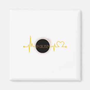 Solar Eclipse Heartbeat Total Solar Eclipse April  Magnet
