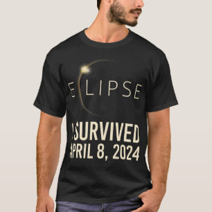 Solar Eclipse I Survived April 8 2024 Total Solar T-Shirt