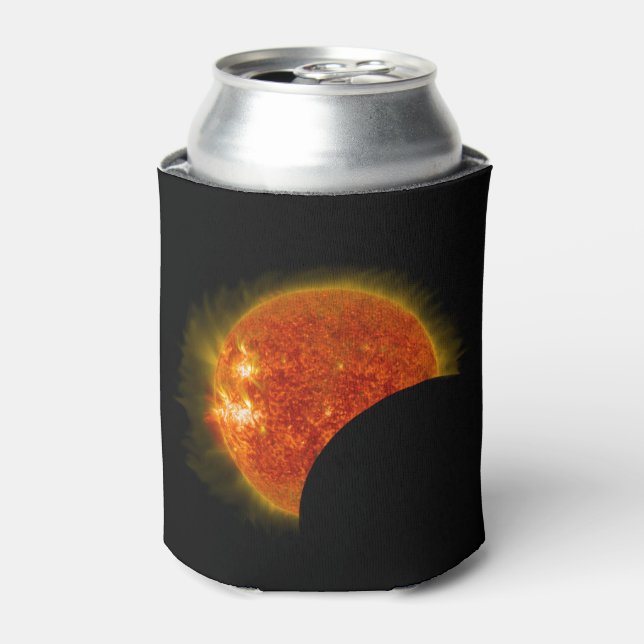 Solar Eclipse in Progress Can Cooler (Can Front)