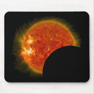 Solar Eclipse in Progress Mouse Mat