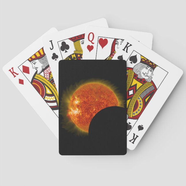 Solar Eclipse in Progress Playing Cards (Back)