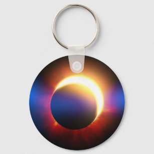 Solar Eclipse Key Ring