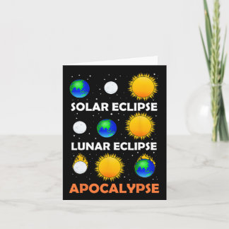 Solar Eclipse Lunar Science Teacher Space Eclipse  Card