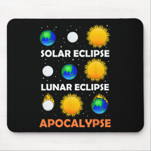 Solar Eclipse Lunar Science Teacher Space Eclipse  Mouse Mat