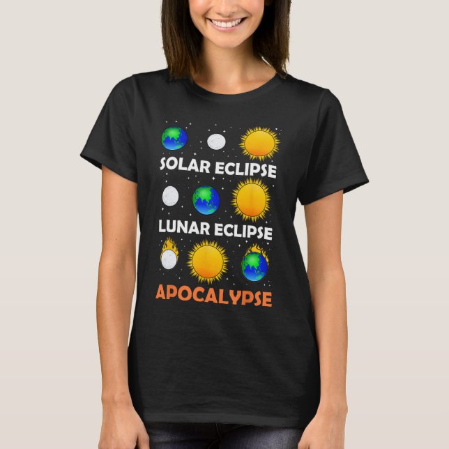 Solar Eclipse Lunar Science Teacher Space Eclipse  T-Shirt (Front)