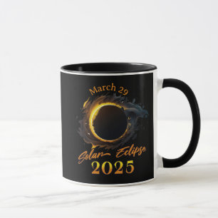 Solar Eclipse March 29 2025 Commemorative Mug