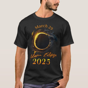 Solar Eclipse March 29 2025 Commemorative T-Shirt
