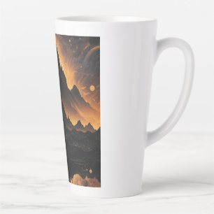 Solar Eclipse Mountain Mug - Cosmic Landscape Mug
