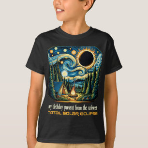 Solar Eclipse My Birthday Present From The Univers T-Shirt