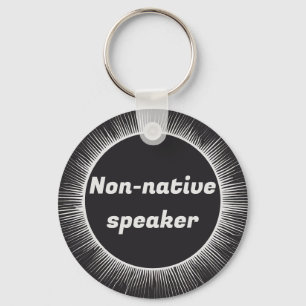 Solar Eclipse Native English International Travel  Key Ring