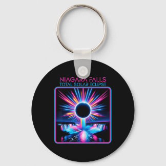 Solar Eclipse Niagara Falls Totality Event Souveni Key Ring