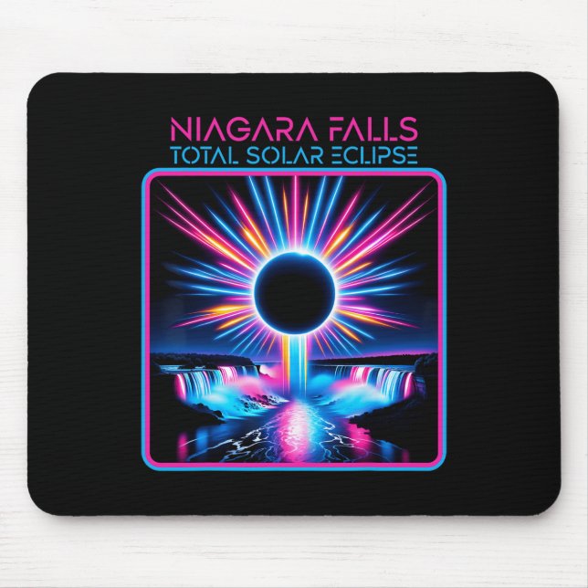 Solar Eclipse Niagara Falls Totality Event Souveni Mouse Mat (Front)