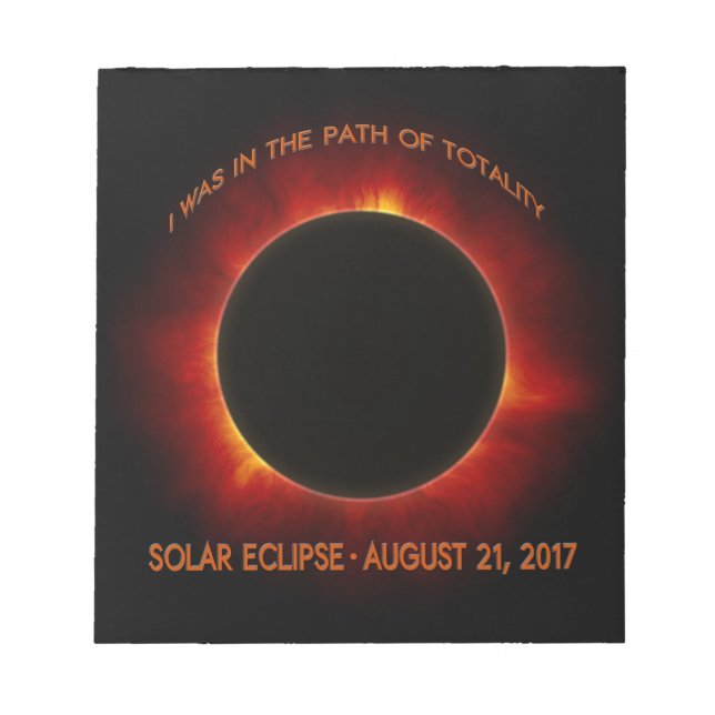 Solar Eclipse Notepad (Front)