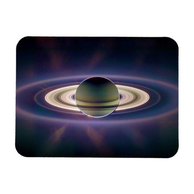Solar Eclipse Of Saturn from Cassini Spacecraft Magnet (Horizontal)