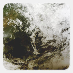 Solar eclipse over southeast Asia Square Sticker