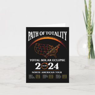 Solar Eclipse Path Of Totality Solar Eclipse April Card