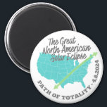 Solar Eclipse Path of Totality United States Magnet<br><div class="desc">A way to commemorate the big day -- The American Solar Eclipse</div>