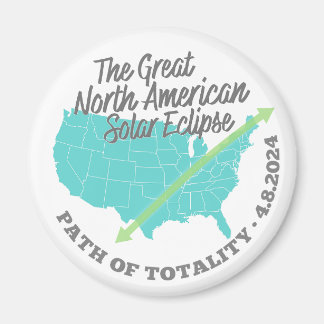 Solar Eclipse Path of Totality United States Magnet
