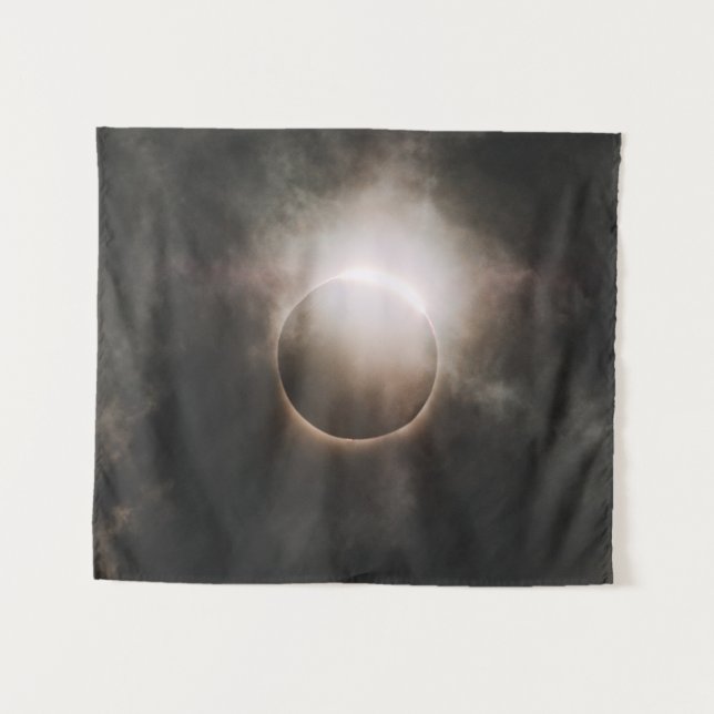 Solar Eclipse Photograph Wall Tapestry (Front (Horizontal))
