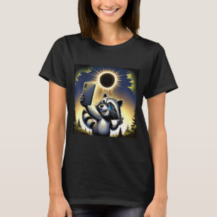 Solar Eclipse Racoon April 8 T-Shirt