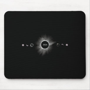 Solar Eclipse Shirt 2024 Phases Total Eclipse Mouse Mat