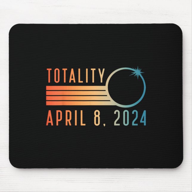 Solar Eclipse Shirt April 8 2024 Totality Solar Ec Mouse Mat (Front)