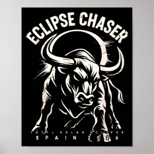 Solar Eclipse Spain 2026 Eclipse Chaser Poster
