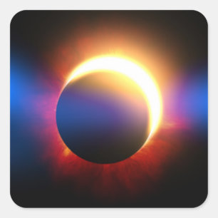 Solar Eclipse Square Sticker