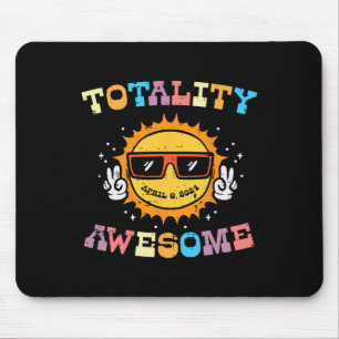 Solar Eclipse Sun Totality Awesome 04.08 2024 Kids Mouse Mat