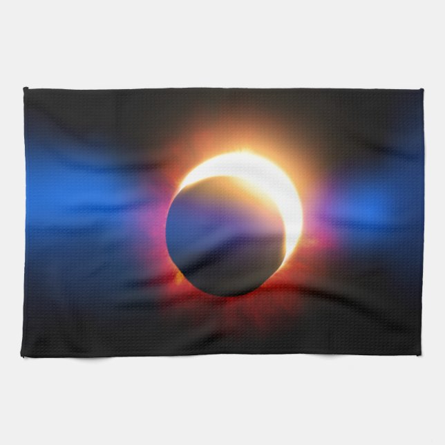Solar Eclipse Tea Towel (Horizontal)
