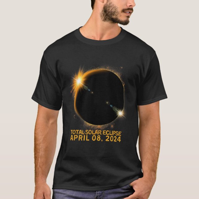Solar Eclipse Tee 2024 Total Solar Eclipse 4.08.24 (Front)