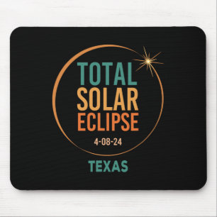 Solar Eclipse Texas April 8 2024 Total Totality Mouse Mat