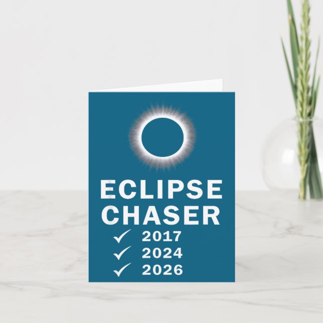 Solar Eclipse Total Eclipse Illustration Card (Front)