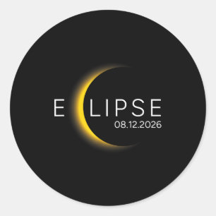 Solar Eclipse Total Solar Eclipse Classic Round Sticker