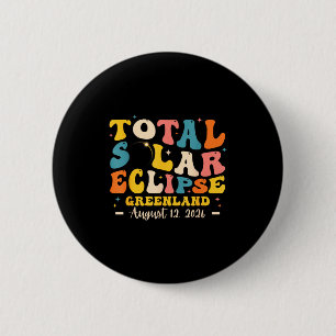 Solar Eclipse Total Solar Eclipse Design 6 Cm Round Badge