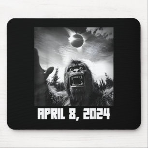 Solar Eclipse Totality April 8 Illustration Mouse Mat