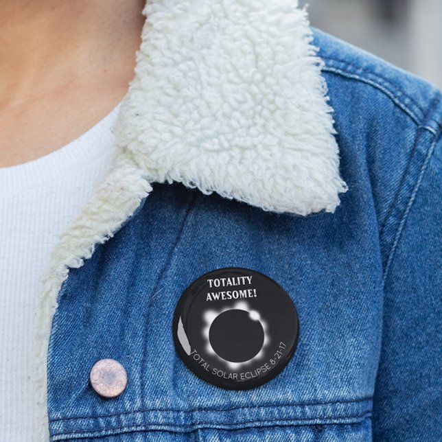 Solar Eclipse Totality Awesome 6 Cm Round Badge (Creator Uploaded)