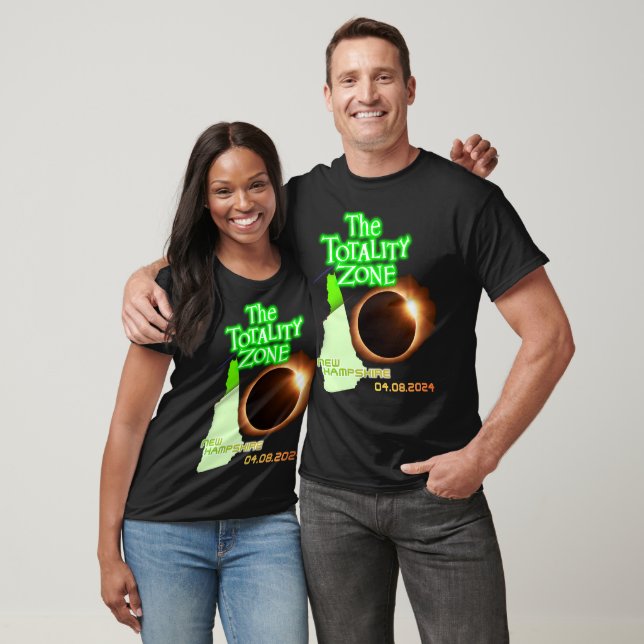 Solar Eclipse Totality Zone NH 2024 T-Shirt (Unisex)