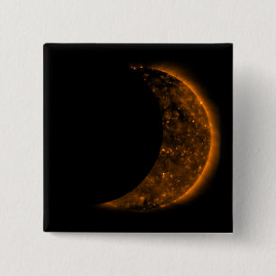 Solar Eclipse Transit 15 Cm Square Badge