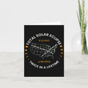 Solar Eclipse Twice In Lifetime 2024 Total Solar E Card