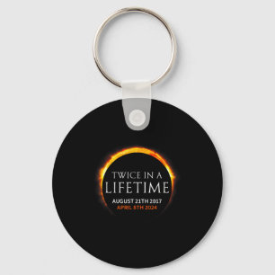 Solar Eclipse Twice Lifetime Solar Key Ring