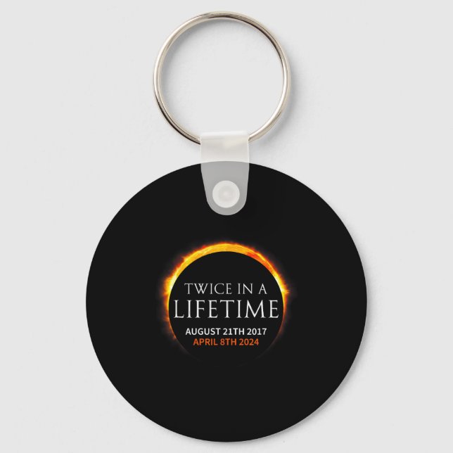 Solar Eclipse Twice Lifetime Solar Key Ring (Front)
