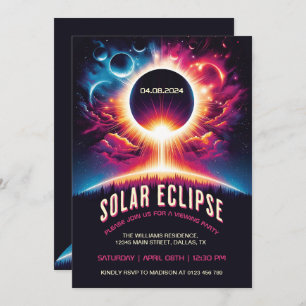 Solar Eclipse viewing party Invitation