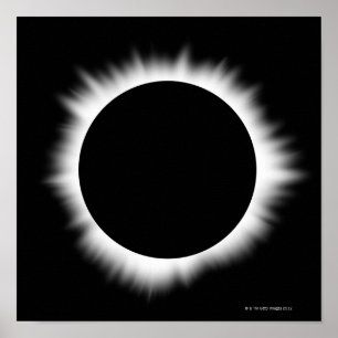 Solar Eclipse with Corona Poster