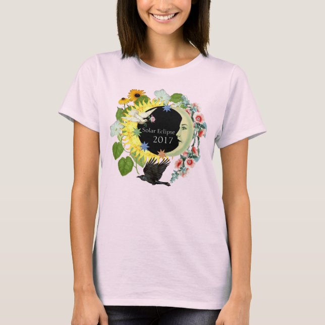 Solar Eclipse Womens Customisable TieDye TShirt (Front)