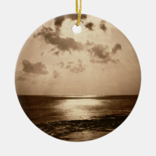 Solar Effect - Ocean, 1857 (albumen print from a c Ceramic Tree Decoration