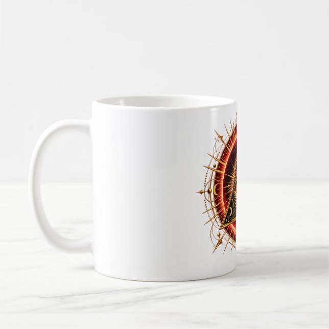 Solar Ember Eye Coffee Mug (Left)
